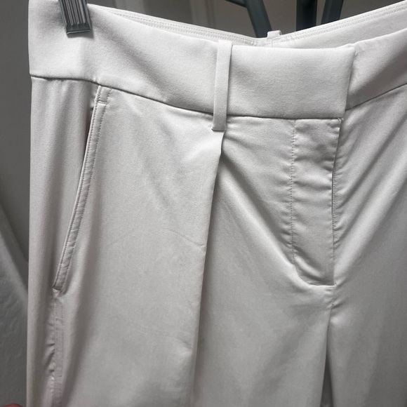 NWT lululemon Cream Wide-Leg Pleated Trousers - Picture 6 of 10
